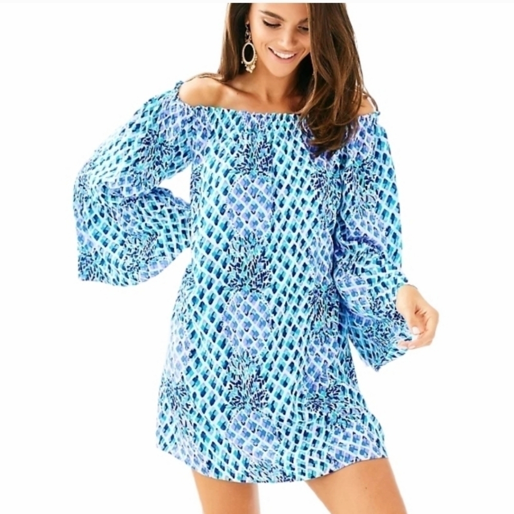 Lilly Pulitzer Nevie Toe In Off The Shoulder Dress